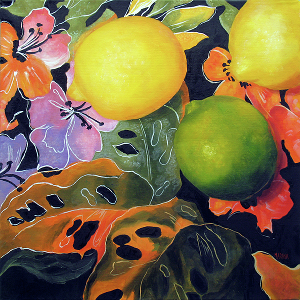 Lime And Lemons by Marina Petro Lime And Lemons by Marina Petro